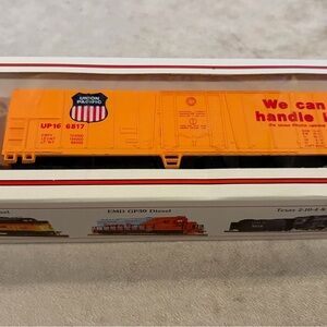 Union Pacific Orange Model Train Car